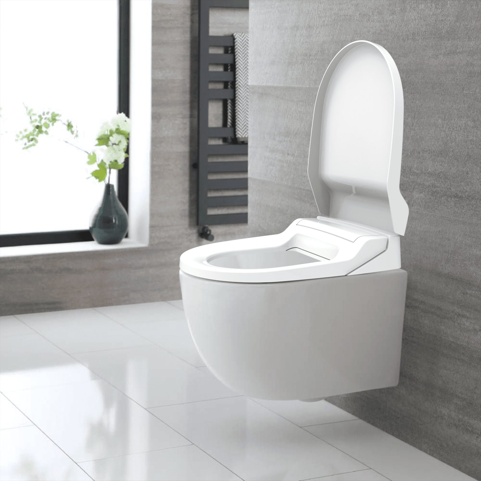 XLOO Products-Delux Toilet Seat, Snazzy Toilet Brush, Vortex Hand Dryer
